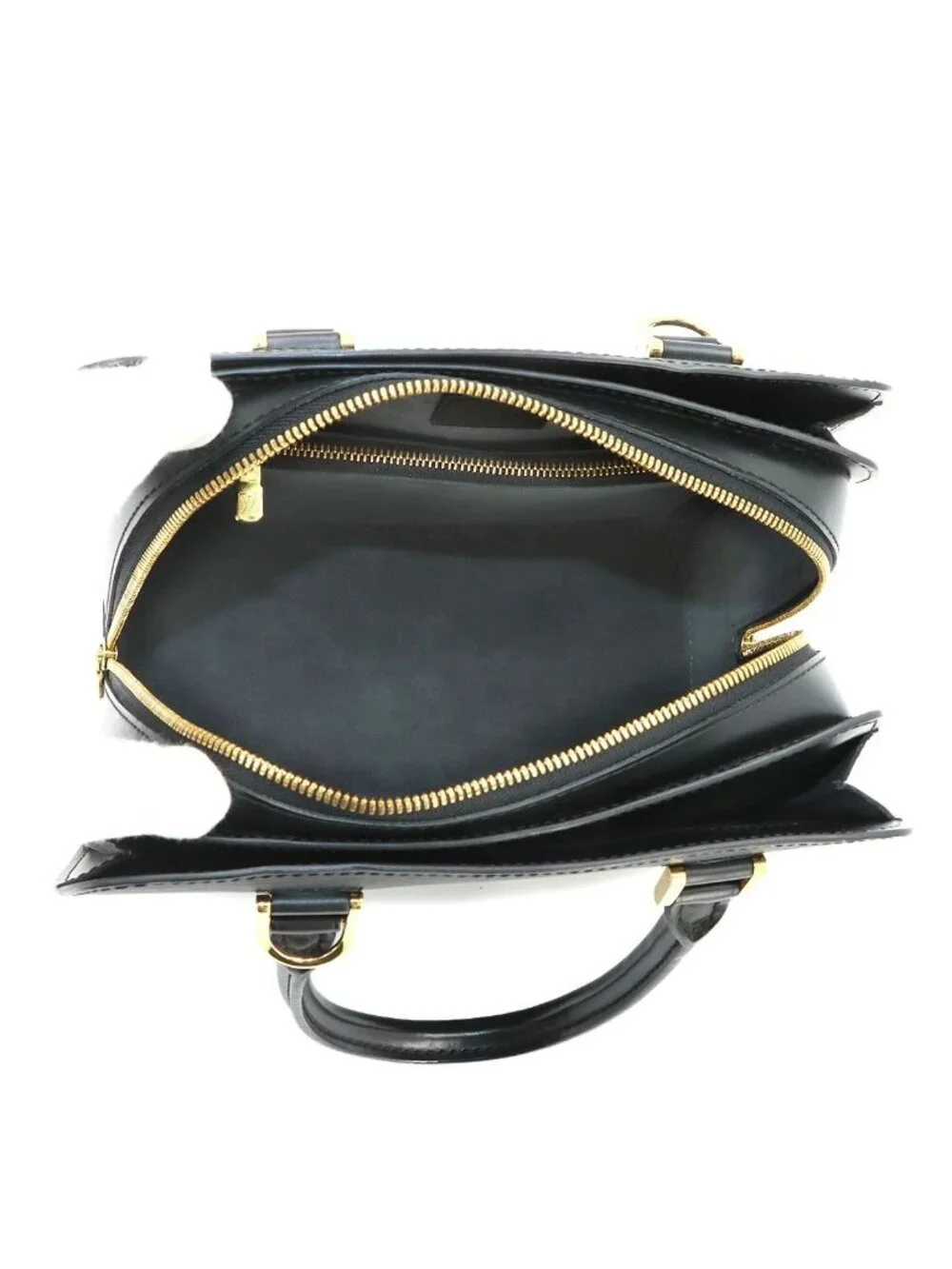 Louis Vuitton Epi Pont Neuf Hand Bag Leather Noir Gold